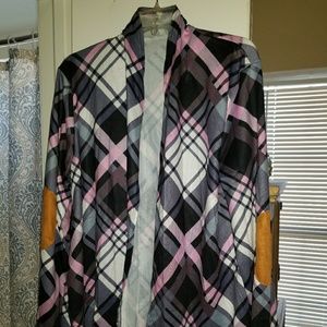 Plaid cardigan. Brand new.